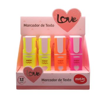MARCADOR DE TEXTO LOVE DP12 (23429)